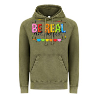 Vintage Olive be real not perfect Vintage Hoodie - NancyCooperArtShop