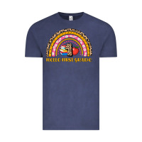 Vintage Denim back to school rainbow hello first grade Vintage Tee - AdoDesignShop