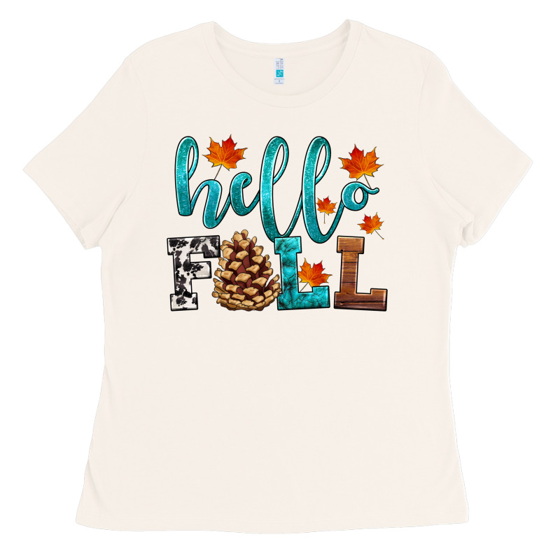 Hello Fall Ladies Tee by HRA Design Shop | Teevron