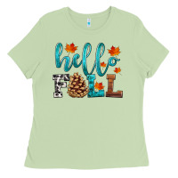 Matcha hello fall Ladies Tee - HRA Design Shop
