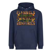 Navy Flannels Hayrides Pumpkins Heavyweight Hoodie - texasbilliewilder