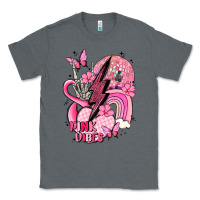 Charcoal Heather pink vibes Classic Tee - MaliasSmallBusiness
