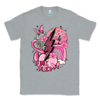 Heather Grey pink vibes Classic Tee - MaliasSmallBusiness