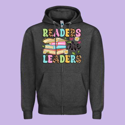 Readers Are Leaders Zipper Hoodie Designed By Artiststas