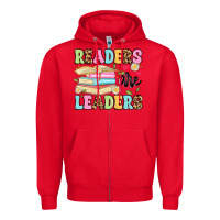 Red readers are leaders Zipper Hoodie - Artiststas
