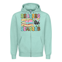 Seafoam readers are leaders Zipper Hoodie - Artiststas