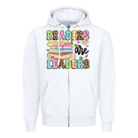 White readers are leaders Zipper Hoodie - Artiststas