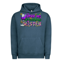 Pigment Midnight Navy Pour me something mister Urban Hoodie - FaDigitalArtStudio
