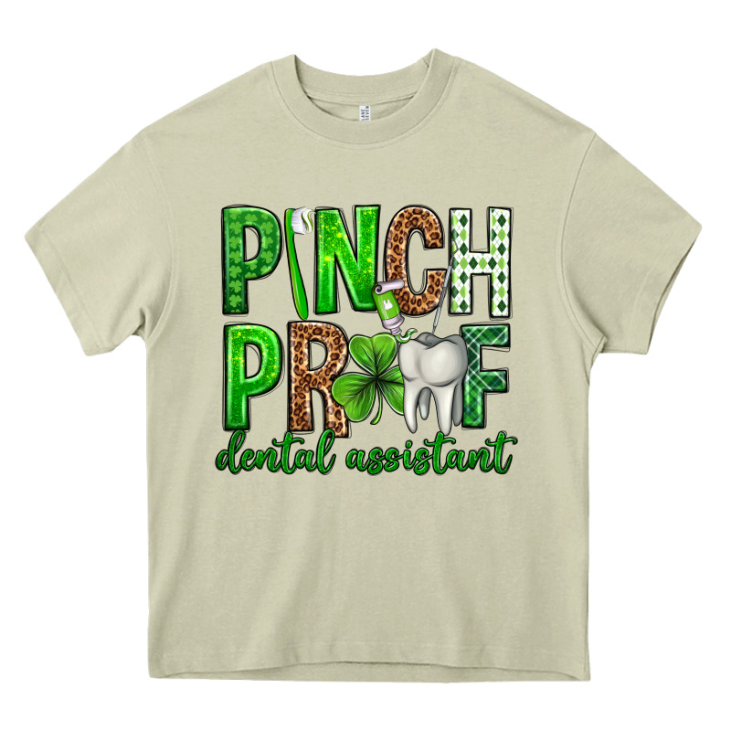 Pinch Proof Dental Assistant St. Patricks Day Heavy Core Tee by Neo Western | Teevron