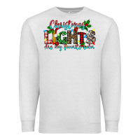 Oatmeal Heather christmas lights are my favorite Premium Sweatshirt - texasbilliewilder