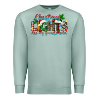 Seafoam christmas lights are my favorite Premium Sweatshirt - texasbilliewilder