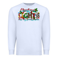 White christmas lights are my favorite Premium Sweatshirt - texasbilliewilder