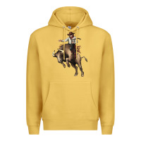 Antique Gold Cowboy bull rodeo Premium Hoodie - HowdyJamesFarm