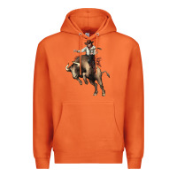 Carrot Cowboy bull rodeo Premium Hoodie - HowdyJamesFarm