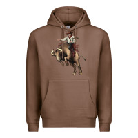 Chestnut Cowboy bull rodeo Premium Hoodie - HowdyJamesFarm
