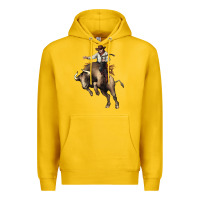Lemon Cowboy bull rodeo Premium Hoodie - HowdyJamesFarm