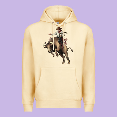 Cowboy Bull Rodeo Premium Hoodie Designed By Howdyjamesfarm