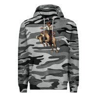 Slate Camo Cowboy bull rodeo Premium Hoodie - HowdyJamesFarm