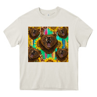 Cream bear tumbler Heavy Core Tee - BarkalooDesign