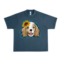 Midnight Navy cocker spaniel sunflower Urban Heavy Tee - Jasminsmagicworld