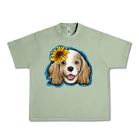 Oil Green cocker spaniel sunflower Urban Heavy Tee - Jasminsmagicworld