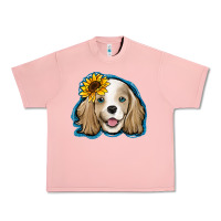 Salmon cocker spaniel sunflower Urban Heavy Tee - Jasminsmagicworld