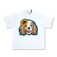 White cocker spaniel sunflower Urban Heavy Tee - Jasminsmagicworld