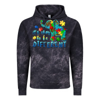 Cloud Black it's okay to be different elephant autism awareness Vintage Hoodie - BarkalooDesign