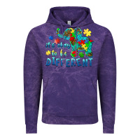 Cloud Purple it's okay to be different elephant autism awareness Vintage Hoodie - BarkalooDesign