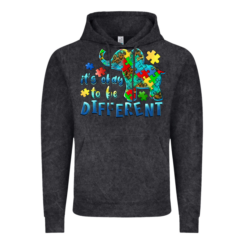 It's Okay To Be Different Elephant Autism Awareness Vintage Hoodie by BarkalooDesign | Teevron