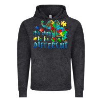 Vintage Black it's okay to be different elephant autism awareness Vintage Hoodie - BarkalooDesign