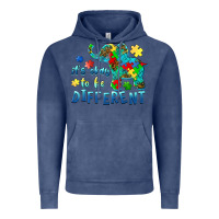 Vintage Denim it's okay to be different elephant autism awareness Vintage Hoodie - BarkalooDesign