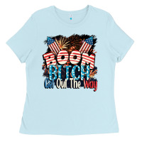 Boom Bitch Get Out The Way 4th Of July Ladies Tee | Teevron