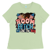 Matcha Boom bitch get out the way 4th of July Ladies Tee - CowGirlArtShop