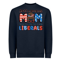 Navy just a normal mom trying not to raise liberals Heavyweight Sweatshirt - MaliasSmallBusiness