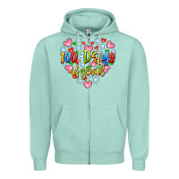Seafoam 100 days of school Zipper Hoodie - Artiststas