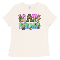 Bone cat mama Ladies Tee - CowhideDigitalArt