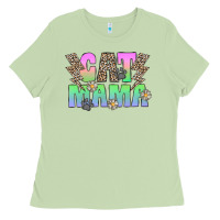 Matcha cat mama Ladies Tee - CowhideDigitalArt