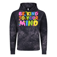 Cloud Black be kind to your mind Vintage Hoodie - NancyCooperArtShop