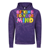 Cloud Purple be kind to your mind Vintage Hoodie - NancyCooperArtShop