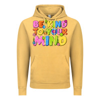 Vintage Mustard be kind to your mind Vintage Hoodie - NancyCooperArtShop