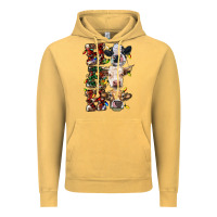 Vintage Mustard Ho Ho Ho Cows Vintage Hoodie - RanaPortraitStore