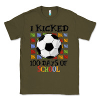 Army Green i kicked 100 days of school Classic Tee - MaliasSmallBusiness