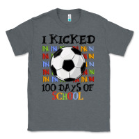 Charcoal Heather i kicked 100 days of school Classic Tee - MaliasSmallBusiness