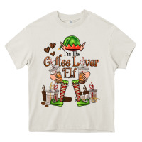 Cream im the coffee lover elf Heavy Core Tee - FaDigitalArtStudio
