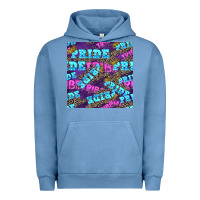 Pigment Pebble Blue pride tribe seamless pattern Urban Hoodie - FaDigitalArtStudio