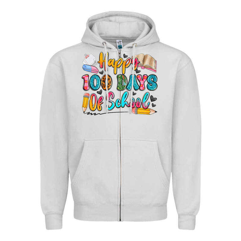 Happy 100 Days Of School Zipper Hoodie by Artiststas | Teevron