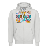 Dove Grey happy 100 days of school Zipper Hoodie - Artiststas