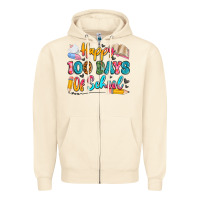 Sandshell happy 100 days of school Zipper Hoodie - Artiststas