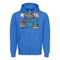 True Royal happy 100 days of school Zipper Hoodie - Artiststas